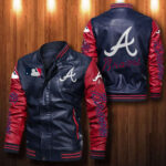 Atlanta Braves Leather Bomber Jacket