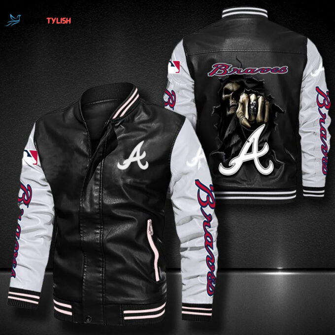 Atlanta Braves Leather Bomber Jacket