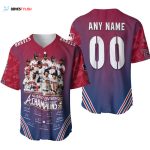 Atlanta Braves NL East Division Champions Great Player Signature Designed Allover Gift With Custom Name Number For Braves Fans Baseball Jersey Gift for Men Dad