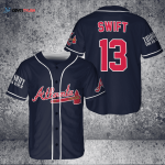 Atlanta Braves Taylor Swift Fan Baseball Jersey Gift for Men Dad