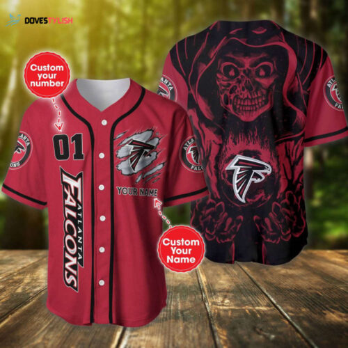 Atlanta Falcons Baseball Jersey Custom Name And Number