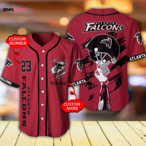 Atlanta Falcons Baseball Jersey Personalized