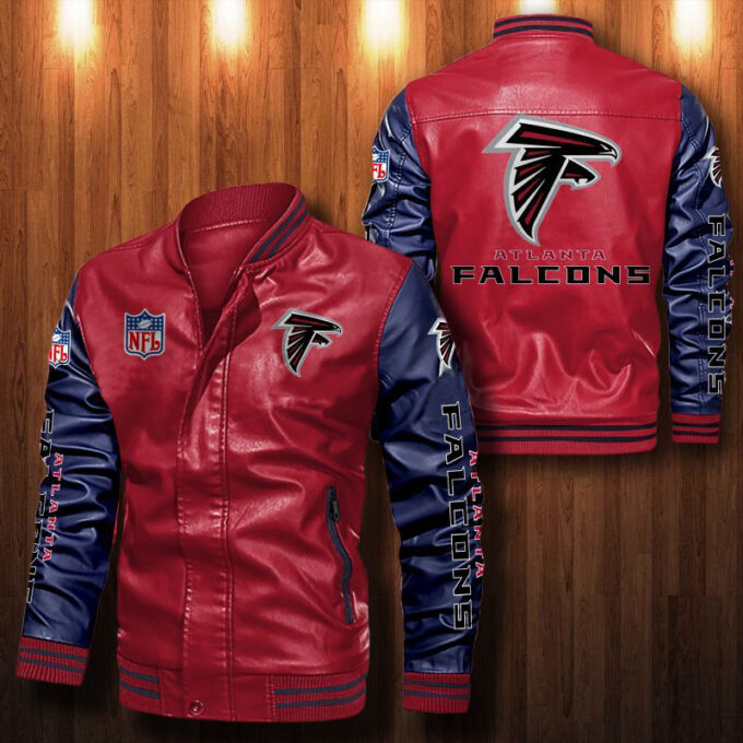 Atlanta Falcons Leather Bomber Jacket