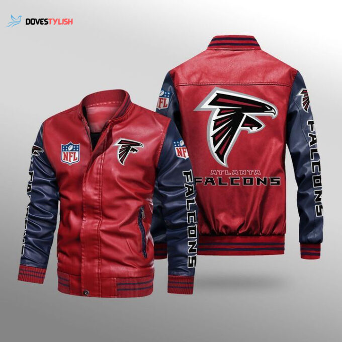 Atlanta Falcons Leather Bomber Jacket