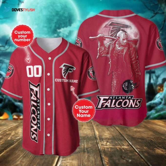 Atlanta Falcons Personalized Baseball Jersey