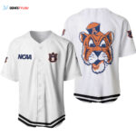 Auburn Tigers Classic White With Mascot Gift For Auburn Tigers Fans Baseball Jersey