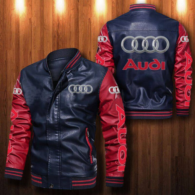 Audi Leather Bomber Jacket