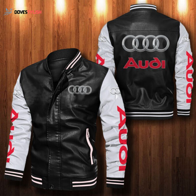 Audi Leather Bomber Jacket