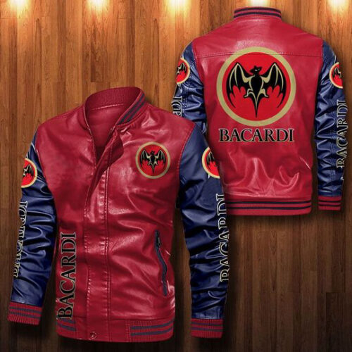 Bacardi Leather Bomber Jacket