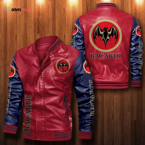 Bacardi Leather Bomber Jacket