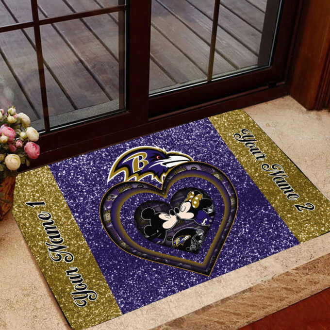 Baltimore Ravens Personalized Doormat Home Decor 2024