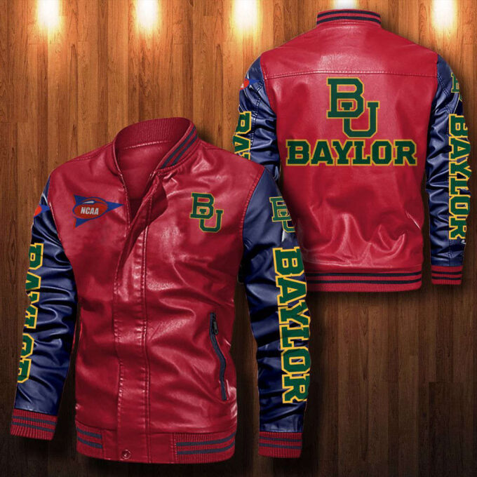 Baylor Bears Leather Bomber Jacket