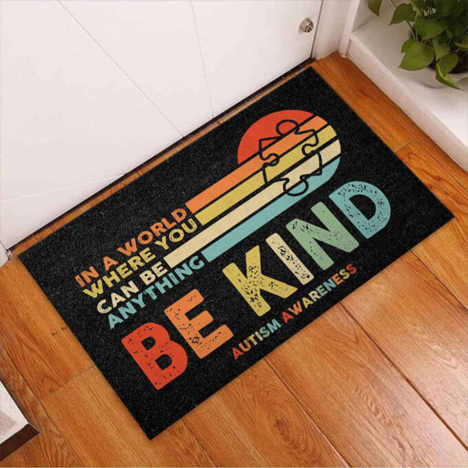 Be Kind Autism Awareness Doormat Autism Home Decor Autism Awareness Gift Idea HT