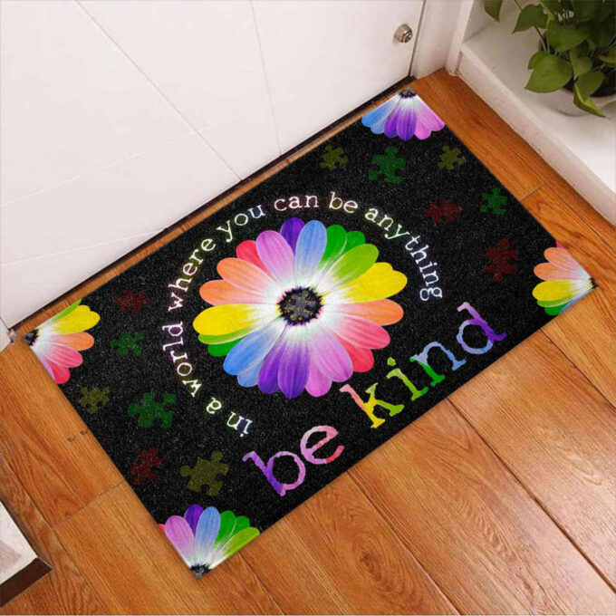 Be Kind Puzzle Autism Awareness Doormat Autism Home Decor Autism Awareness Gift Idea HT