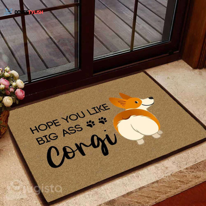 Big Ass Corgi 01 All Over Printing Doormat