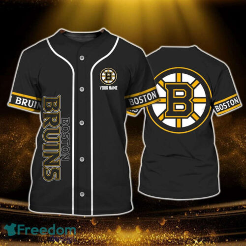 Boston Bruins Baseball Jersey Custom For Fans