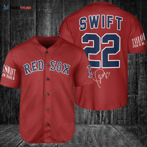 Boston Red Sox Taylor Swift Fan Baseball Jersey Gift for Men Dad