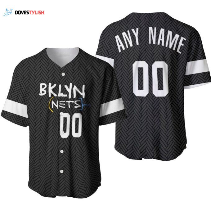 Brooklyn Nets Basketball New Arrival Black Baseball Jersey