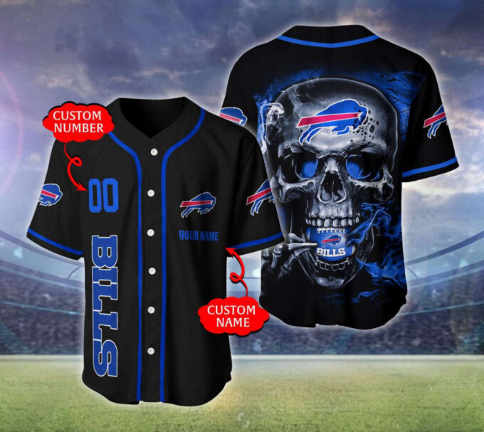 Buffalo Bills Personalized Baseball Jersey