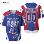 Buffalo Bills Thank You For The Memories Kyle Williams Signature Designed Allover Gift With Custom Name Number For Bills Fans Baseball Jersey