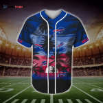 Buffalo Bills Tropical Baseball Jersey