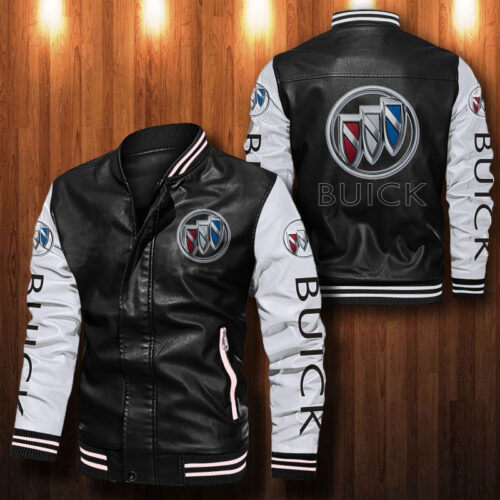 BUICK Leather Bomber Jacket