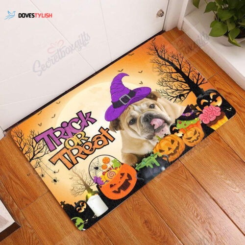 Bulldog Halloween Home Decor 2024CL Doormat