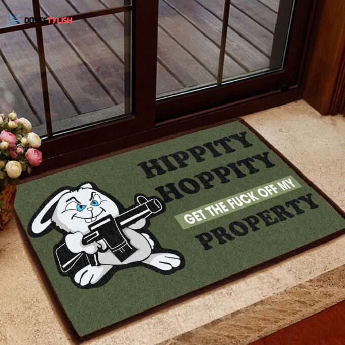 Bunny Easy Clean Welcome DoorMat