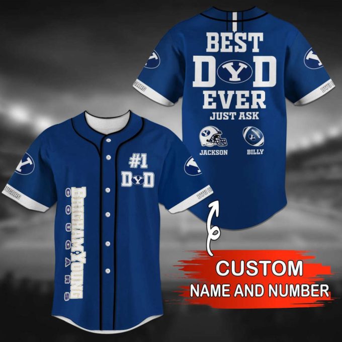 BYU Cougars Personalized Baseball Jersey