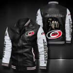 Carolina Hurricanes Leather Bomber Jacket