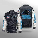 Carolina Panthers Leather Bomber Jacket