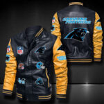 Carolina Panthers Leather Bomber Jacket