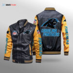 Carolina Panthers Leather Bomber Jacket