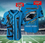 Carolina Panthers Personalized Baseball Jersey