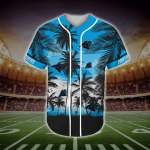 Carolina Panthers Tropical Baseball Jersey Gift for Men Dad