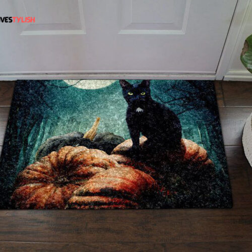 Cat Halloween Home Decor 2024D Doormat