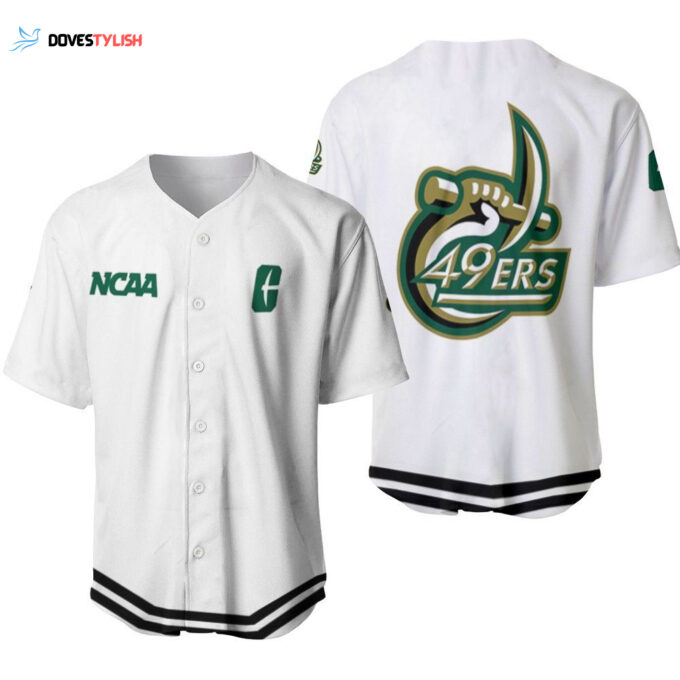 Charlotte 49Ers Classic White With Mascot Gift For Charlotte 49Ers Fans Baseball Jersey