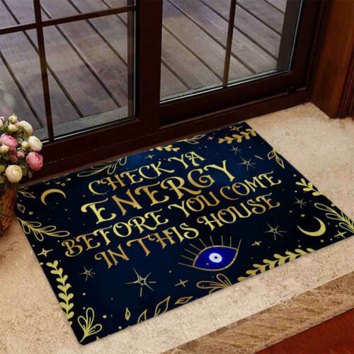 Check Ya Energy 02 – Witch Doormat  Halloween witch Idea Gift Decor Doormat