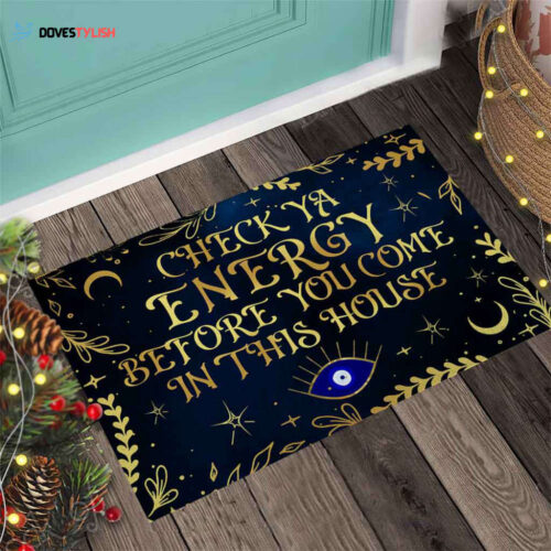 Check Ya Energy 02 – Witch Doormat  Halloween witch Idea Gift Decor Doormat