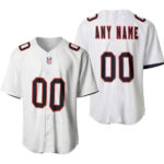 Chicago Bears American Football Team Custom Game White Designed Allover Custom Gift For Bears Fans Baseball Jersey