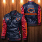 Chicago Bears Leather Bomber Jacket