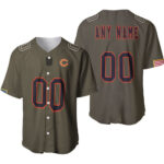 Chicago Bears Salute To Service Retired Player Limited Olive Jersey Style Custom Gift For Bears Fans Baseball Jersey