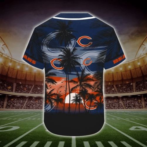 Chicago Bears Tropical Baseball Jersey Gift for Men Dad