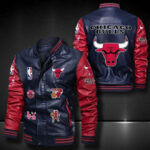 Chicago Bulls Leather Bomber Jacket