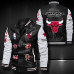 Chicago Bulls Leather Bomber Jacket