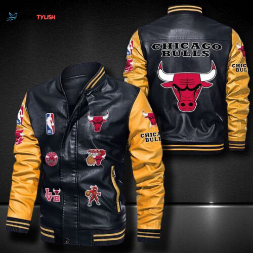 Chicago Bulls Leather Bomber Jacket