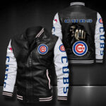 Chicago Cubs Leather Bomber Jacket