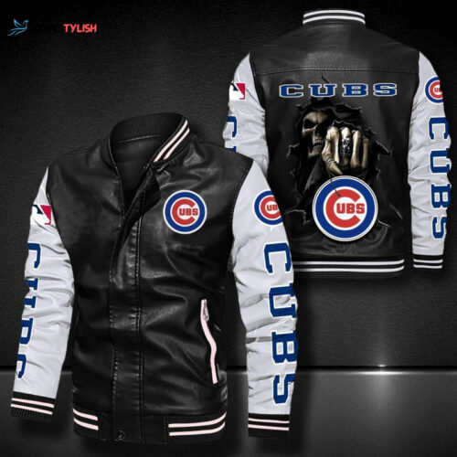 Chicago Cubs Leather Bomber Jacket