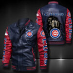 Chicago Cubs Leather Bomber Jacket