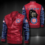 Chicago Cubs Leather Bomber Jacket